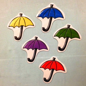 Photo of 5 Umbrellas Clip Art