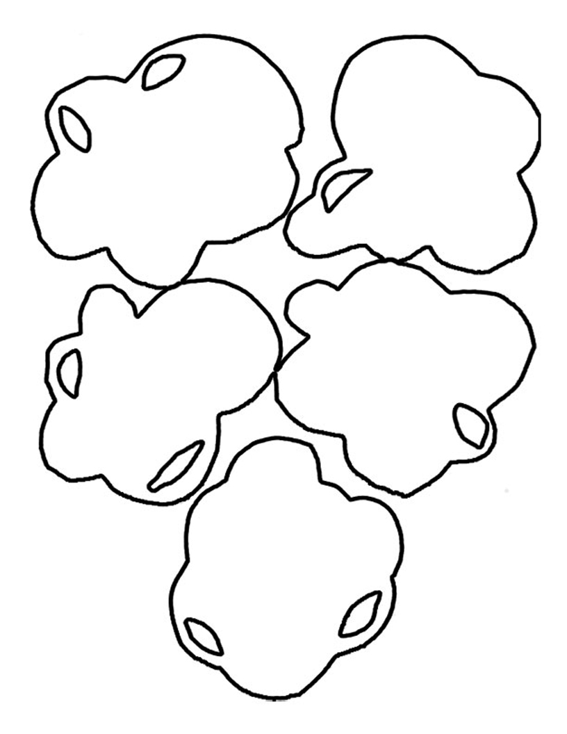 popcorn kernel Colouring Pages